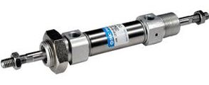 SMC Pneumatics - C (D) 85W, ISO cylinder (ISO6432), double acting, continuous piston rod, 10, 10, elastic end cushioning (standard)