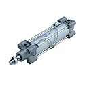 SMC Pneumatic - C96S (D), ISO Cylinder 15552, Double Acting, Single / Single Piston Rod with Pneumatic and Elastic Damping, Both Ends, Built-in Magnetic Ring, (Basic), 32