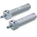 SMC Pneumatics - C (D) G1R-Z, Direct Acting Pneumatic Cylinder, Double Acting, Standard Piston Rod, Internal Magnetic Ring, (Elastic Attenuation), 20, 150, Male Rod End, (Clevis Joint)
