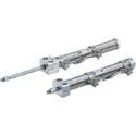 SMC Pneumatics - C (D) J2RA-Z, Miniature Cylinder, Direct Mount, Single Acting, Spring In / Out, 16, 45, (Single Acting, Spring Extracted), Perpendicular to Axis, w / o Beeper, (5m)