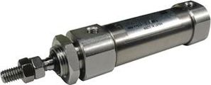 SMC Pneumatic - C (D) J5-S, stainless steel cylinder, double acting, standard piston rod, (basic version), 16, (NBR), 100, 90 ° to axis, w / o switch, w / o solenoid