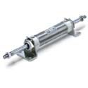 SMC Pneumatics - C (D) M2W-Z, Pneumatic Cylinder, Double Acting, Continuous Piston Rod, Pneumatic, (Basic), 20, Rc, 25, Elastic Damping, Male Rod End, without Auto Switch