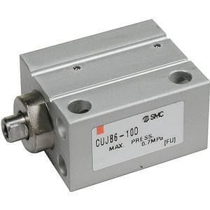 SMC Pneumatics - C (D) UJ, Miniature Cylinder for Direct Mounting, Without Clean Room Series, (Side Mounting), 4, 10, (Double Acting), Internal Piston Rod Thread (without Thread on ø4), without auto switch