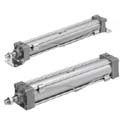 SMC Pneumatic - M (D) BZ, Pneumatic Cylinder, Double Acting, Standard Piston Rod, (Center Swivel Mounting), 50, Rc, 125, No Bellows, Pneumatic Damping, Without Fastening Element