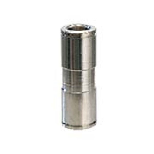Univer push-in fitting made of nickel-plated brass connector, straight Ø1 6 mm, Ø2 4 mm