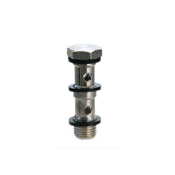 Univer push-in fitting made of nickel-plated brass Banjo bolt, double G1 / 4
