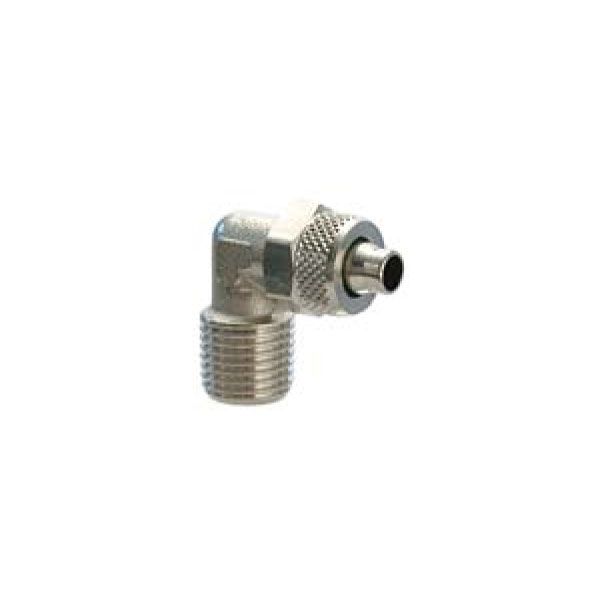 Univer quick - fitting angled, external thread, conical