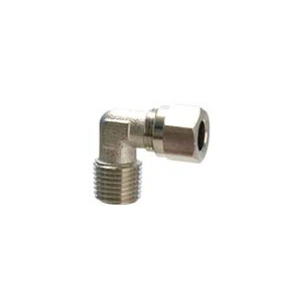 Univer compression fitting, angular, external thread, conical