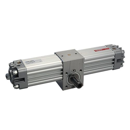 Univer - R series of rotary actuators - Ø 32 ÷ 125 mm, hollow shaft without rotation angle adjustment (accuracy ± 3 °), Ø32, 180 °