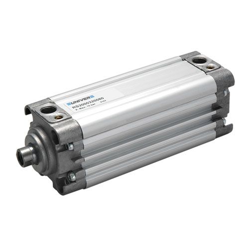 Univer Series RS Compact Cylinders STRONG - Ø 32 ÷ 100 mm centering diameter, bore distances and piston rods according to ISO 15552, piston rod made of chromed steel with external thread, Ø32