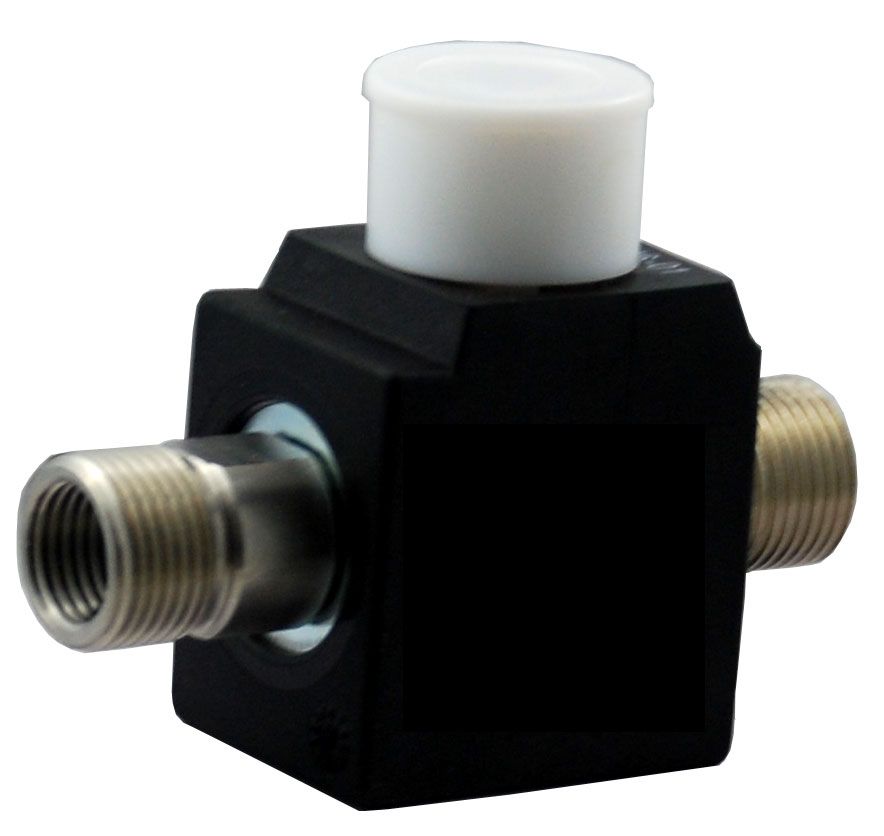 2/2-way inline solenoid valve BMV70303VAV40 230VAC made of stainless steel - 2 x G3 / 8 "AG, G1 / 4" IT