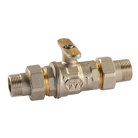 Comparato - Ball valve for Diamant PRO actuator, full bore, DN20, PN16, 3/4 ", M / M