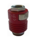 Slide valve with safety block and BSPP thread