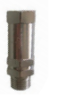 F / M check valve with ball BSPP thread nickel-plated brass PN 10 - outlet