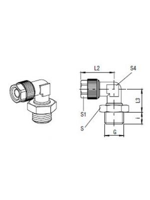AVS-130M-K L-Verbinder