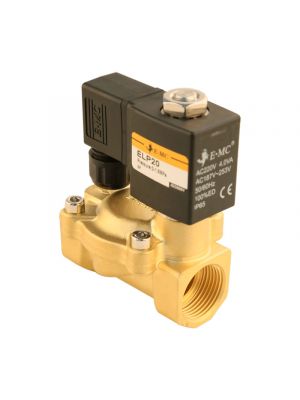 2-way brass solenoid valve, G 3/4