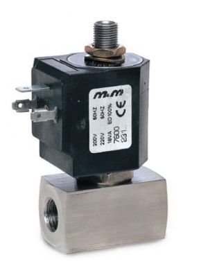 3-way solenoid valve, G 1/4 ", stainless steel, direct operated