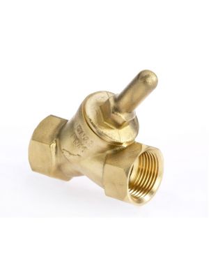 Angle seat check valve, brass, G 3/4 ", seal NBR