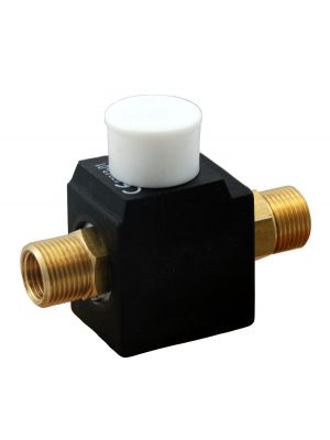 2/2-way inline solenoid valve BMV70303MSE55 230VAC made of brass - 2 x G3 / 8 "AG, G1 / 4" IT