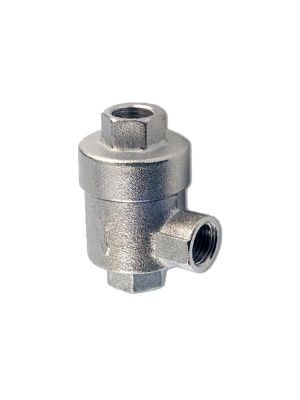Quick-release valve made of nickel-plated brass with BSPP internal thread