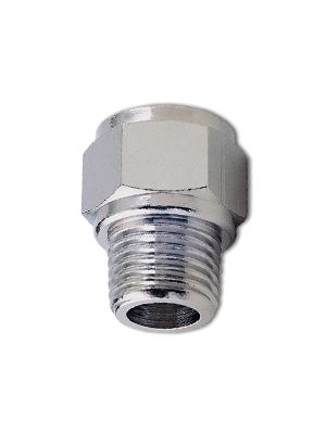 Thread enlargement with BSPT male thread and BSPP female thread