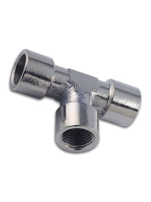 T-piece with BSPP and metric female thread,