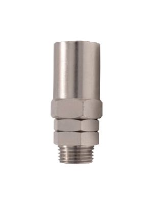 Large rubber hose connector with BSPT male thread