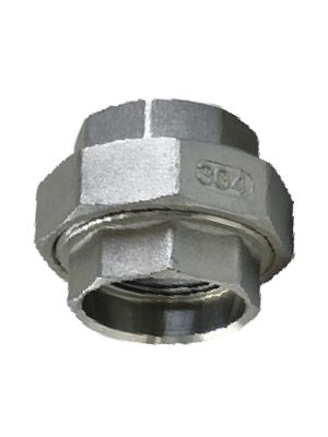 Female thread fitting in 3 parts