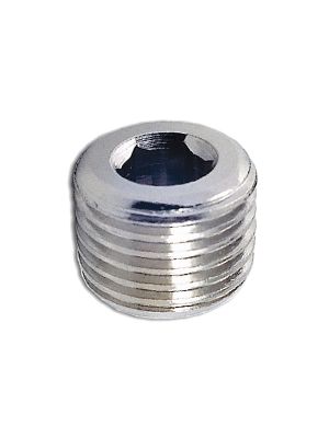 Sealing plug with BSPT thread and hexagon socket