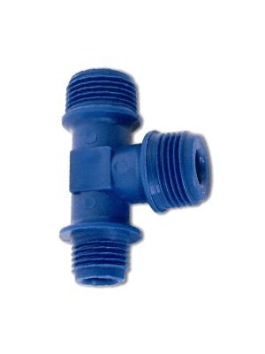 T-piece laterally reduced with BSPT male thread