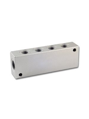Distribution block made of aluminum