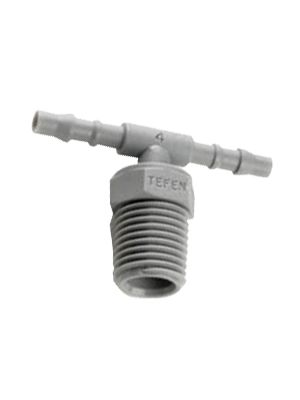 T-hose connector male with NPT male thread