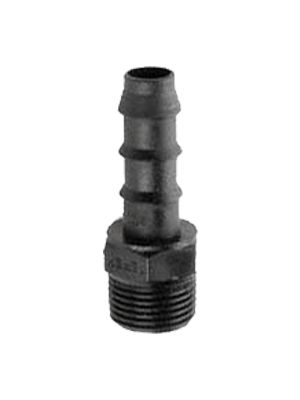 Hose connector male with BSPT male thread