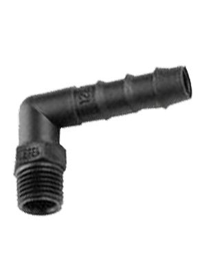 L-hose connector male with BSPT male thread