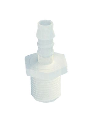 Hose connector male with BSPT male thread