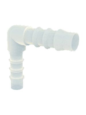 L-hose connector with reducer