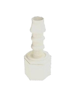 Swiveling hose connector female with BSPT internal thread