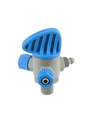 Male three way valve for hose 8 / 5.5