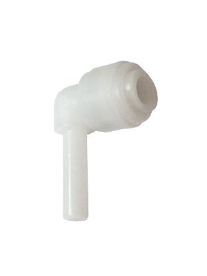 L plug connector with stem