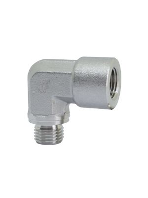 Elbow with BSPP female thread and BSPP male thread