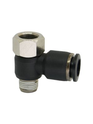 Rotatable female Banjo-L male connector with BSPT thread nickel plated