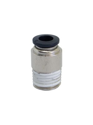 Plug-in connector with hexagon socket BSPT thread nickel-plated