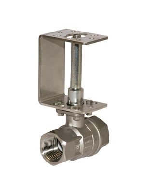 Comparato - Ball valve with spacer for Diamant PRO actuator, stainless steel (Aisi 316), full bore, DN15, PN64, 3/4 ", W / W