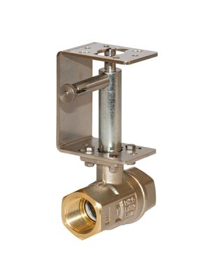 Comparato - Ball valve with spacer and stainless steel manual override for Diamant PRO actuator, full bore, DN10, PN40, 3/8 ", W / W