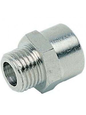 Extension short, nickel plated brass