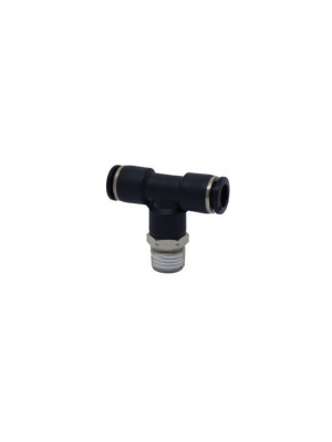 T-connector with NPT & UNF thread nickel plated