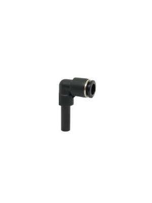 L plug connector with stem