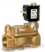 2-way solenoid valve, steam, G 3/4 ", brass, normally closed, servo-controlled