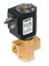 2-way solenoid valve, steam, G 1/4 ", brass, normally open, direct operated
